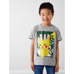 NAME IT Kids Jyxton Pokemon T-shirt - Grey Melange