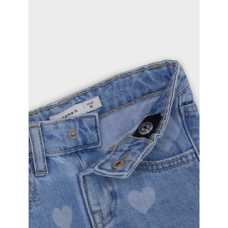 NAME IT Rose Reg Denim Korts 6516-Be F - Light Blue Denim