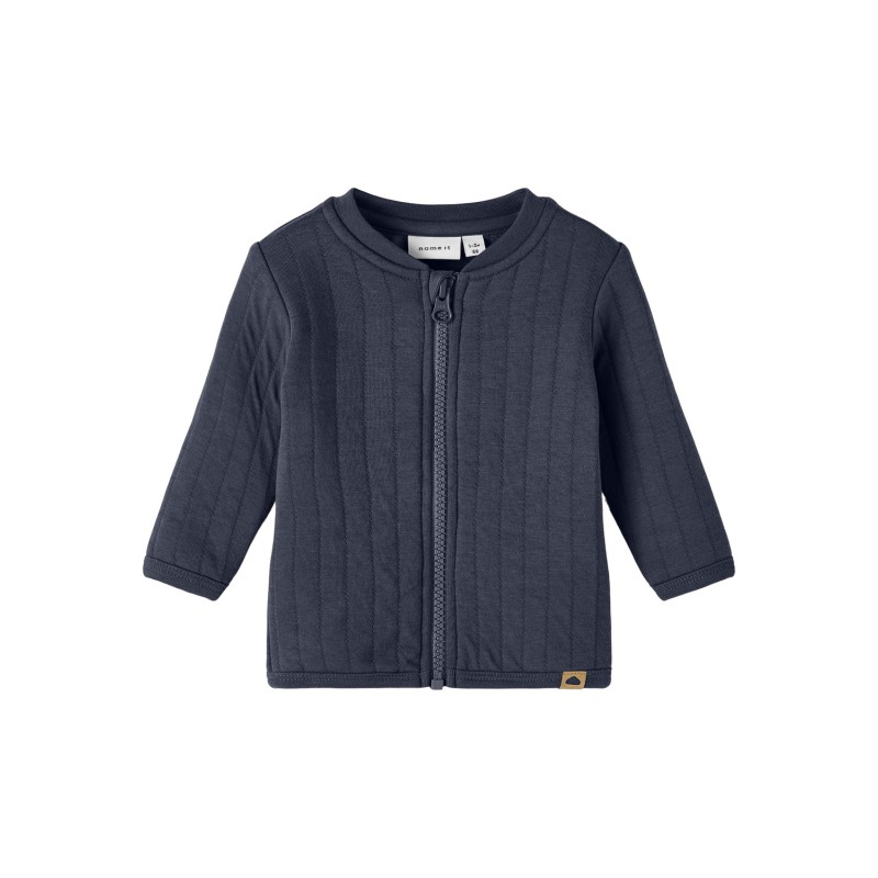 NAME IT Lukortærmeto Langærmet Quilt Card - Dark Sapphire