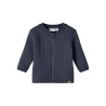NAME IT Baby Langærmet Quilt Cardigan - Dark Sapphire