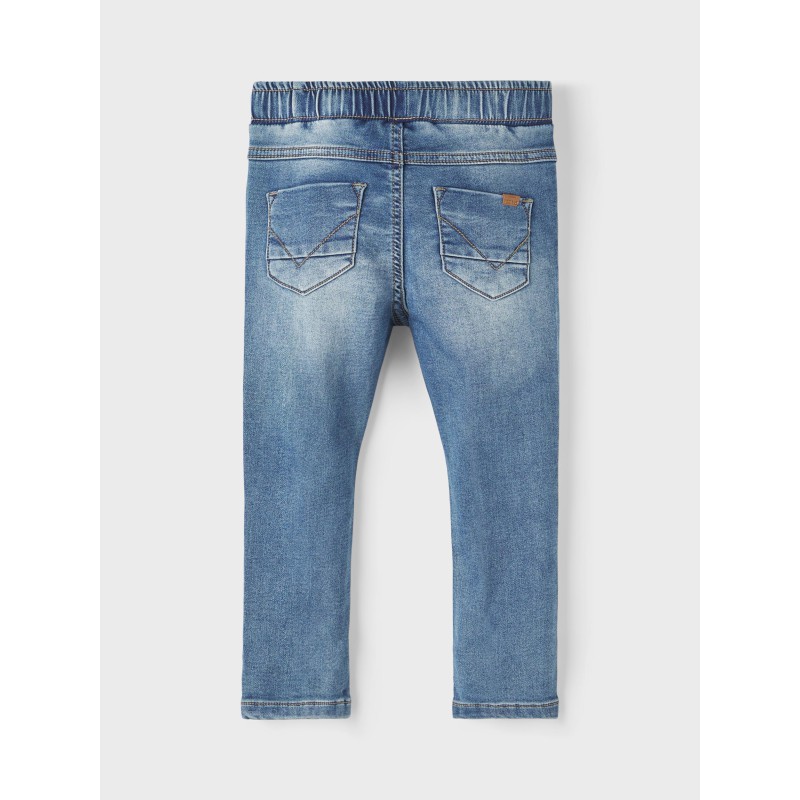 NAME IT Mini Ryan Slim Sweat Jeans - Medium Blue Denim