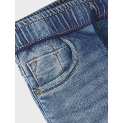 NAME IT Mini Ryan Slim Sweat Jeans - Medium Blue Denim