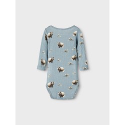NAME IT Baby Linnus Langærmet Bodystocking - Citadel