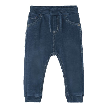 NAME IT Baby Ben U-Shape Sweat Jeans- Dark Blue Denim