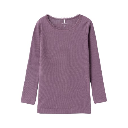 NAME IT Mini L/S Kab Bluse - Arctic Dusk