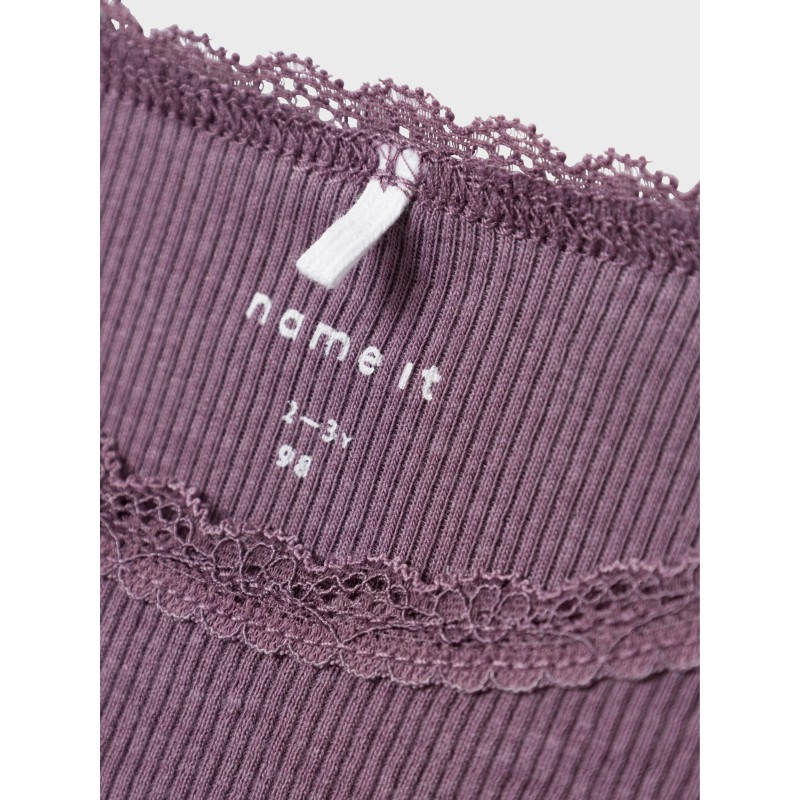 NAME IT Mini L/S Kab Bluse - Arctic Dusk