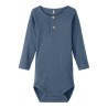 NAME IT Baby Kab L/S Bodystocking - Bluefin