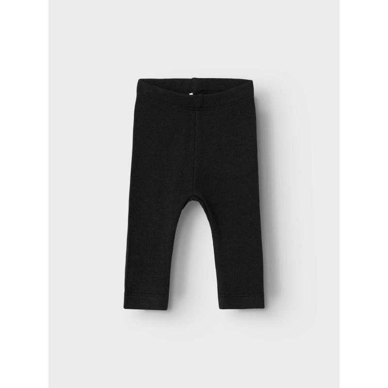 NAME IT Mini Rib Leggings - Sort