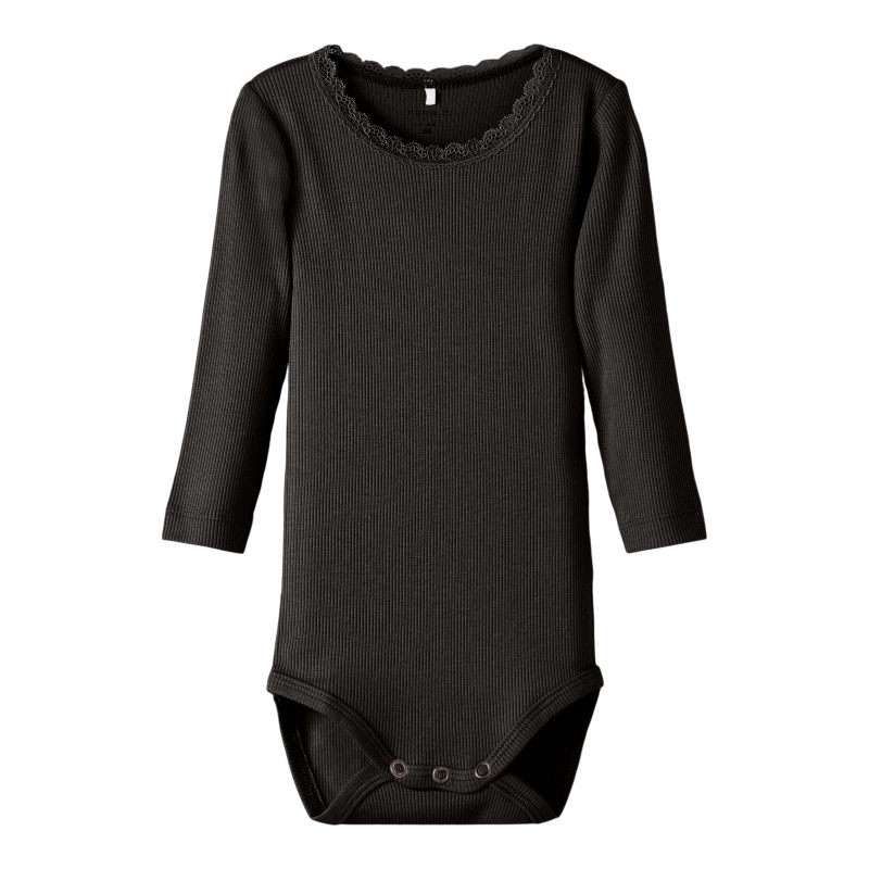 NAME IT langærmet bodystocking | Økologisk Bomuld | Shop trygt her!
