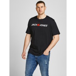 JACK & JONES Plus LOGO T-shirt - Sort