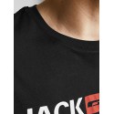 JACK & JONES Plus LOGO T-shirt - Sort