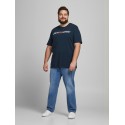 JACK & JONES Plus LOGO T-shirt - Navy Blazer