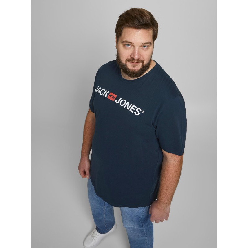 JACK & JONES Plus LOGO T-shirt - Navy Blazer