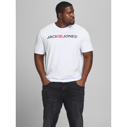 JACK & JONES Plus LOGO T-shirt - Hvid