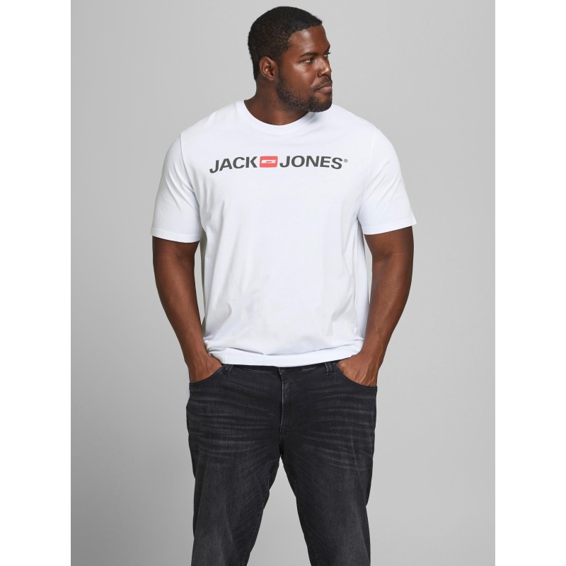 JACK & JONES Plus LOGO T-shirt - Hvid