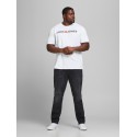 JACK & JONES Plus LOGO T-shirt - Hvid