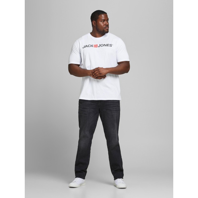 JACK & JONES Plus LOGO T-shirt - Hvid