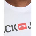 JACK & JONES Plus LOGO T-shirt - Hvid