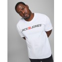 JACK & JONES Plus LOGO T-shirt - Hvid