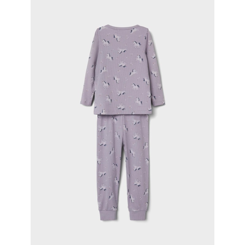 NAME IT Mini Enhjørning Nattøj Sæt - Lavender Aura