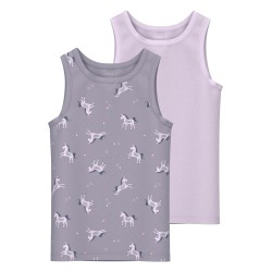 NAME IT Mini Enhjørning Tank Top 2-pak - Lavender Aura