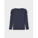 NAME IT Nkfluana Langærmet Slim Top - Dark Sapphire