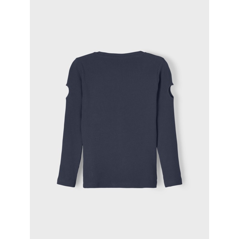 NAME IT Nkfluana Langærmet Slim Top - Dark Sapphire