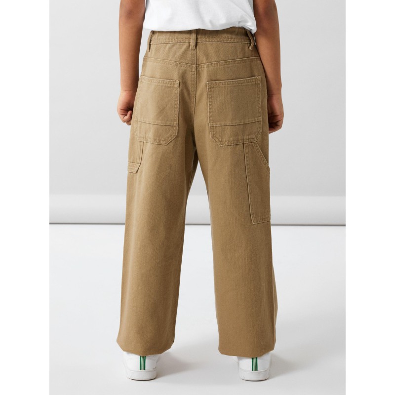 NAME IT Kids Ryan Straight Twill Bukser - Kelp