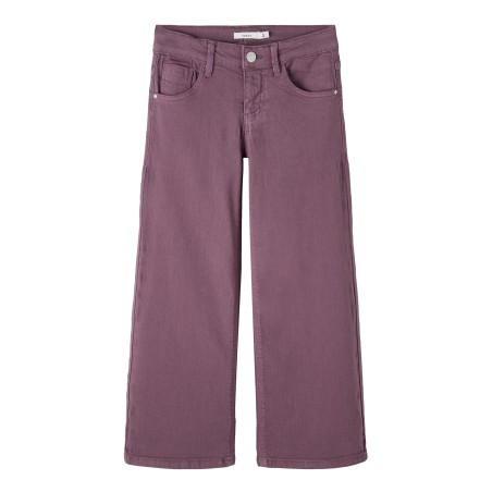 NAME IT Kids Rose Brede Twill Bukser - Arctic Dusk