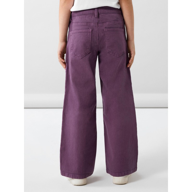 NAME IT Kids Rose Brede Twill Bukser - Arctic Dusk