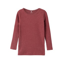 NAME IT Mini L/S Kab Bluse - Apple Butter