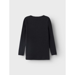 NAME IT Mini L/S Kab Bluse - Sort