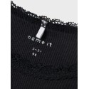 NAME IT Mini L/S Kab Bluse - Sort