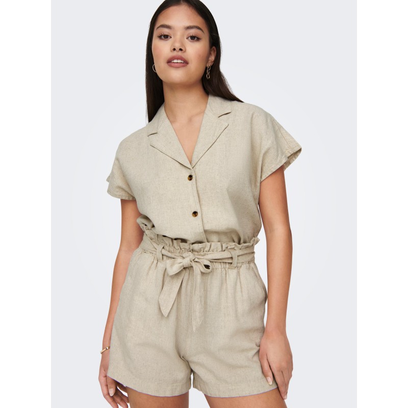 JDY Say Hør Shorts - Oatmeal