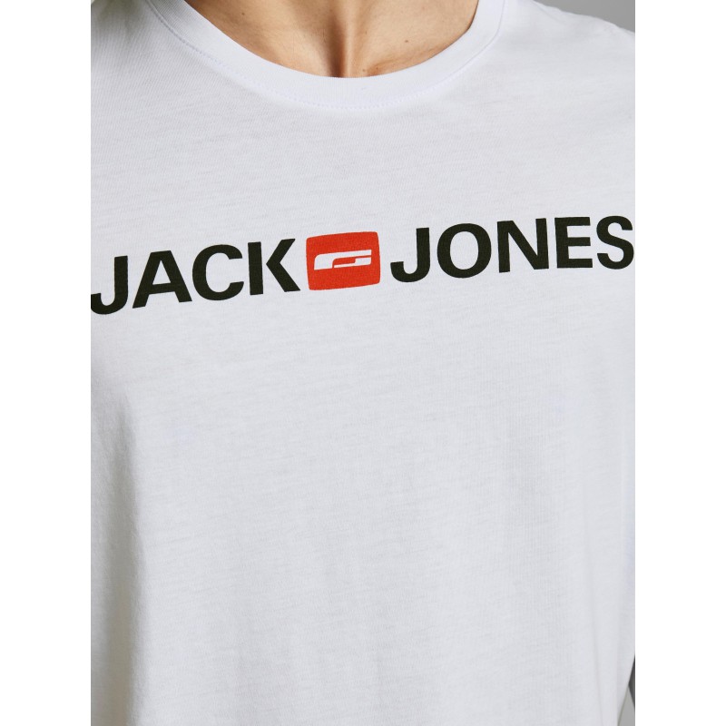 JACK & JONES Corp Logo T-shirt - Hvid