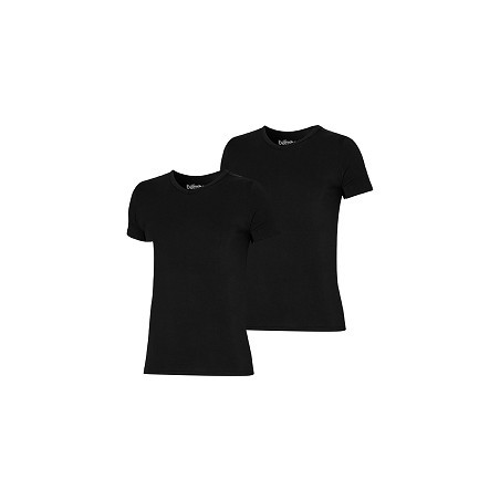 BAMBOO V-hals T-shirt - Undertrøje 2-Pak - Sort