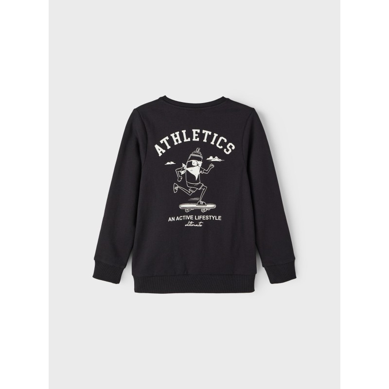 NAME IT Kids Keyan Sweatshirt - Sort