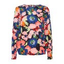 FRANSA Mosa Langærmet Bluse Med Print - Sort