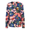 FRANSA Mosa Langærmet Bluse Med Print - Sort