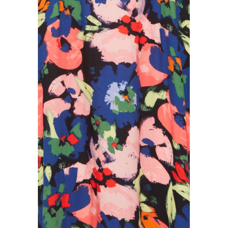 FRANSA Mosa Langærmet Kjole Med Print - Red Alert