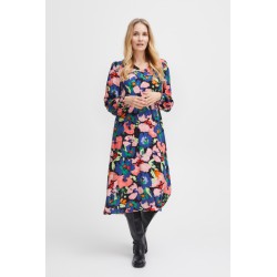 FRANSA Mosa Langærmet Kjole Med Print - Red Alert