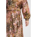 FRANSA Plus Wrap Kjole Med Print - Rose Shadow