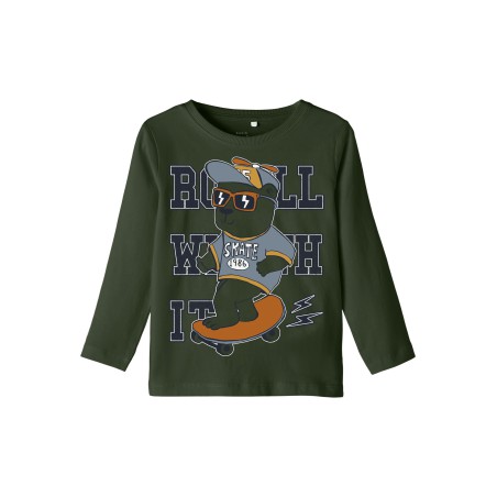 NAME IT Mini Vux Langærmet Top - Rifle Green