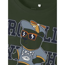 NAME IT Mini Vux Langærmet Top - Rifle Green