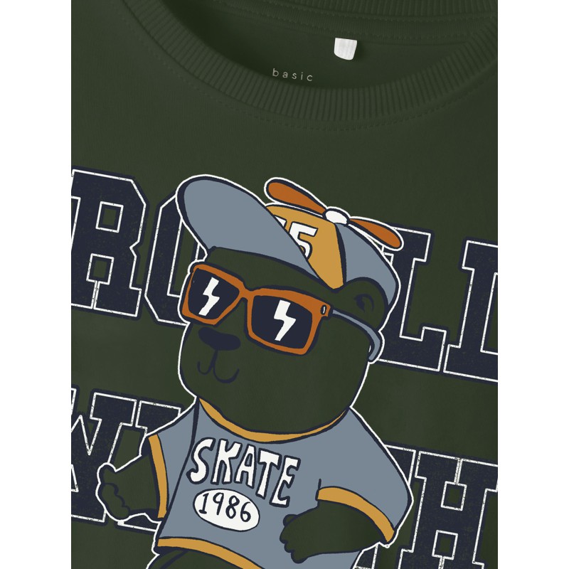 NAME IT Mini Vux Langærmet Top - Rifle Green