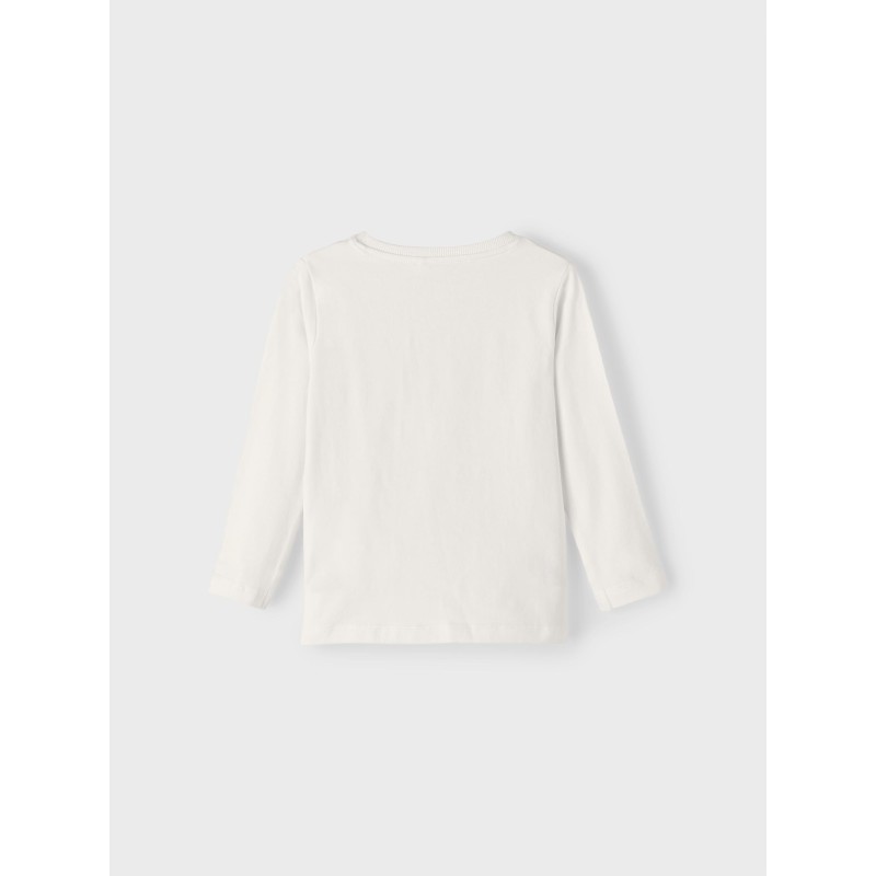 NAME IT Mini Vux Langærmet Top - White Alyssum