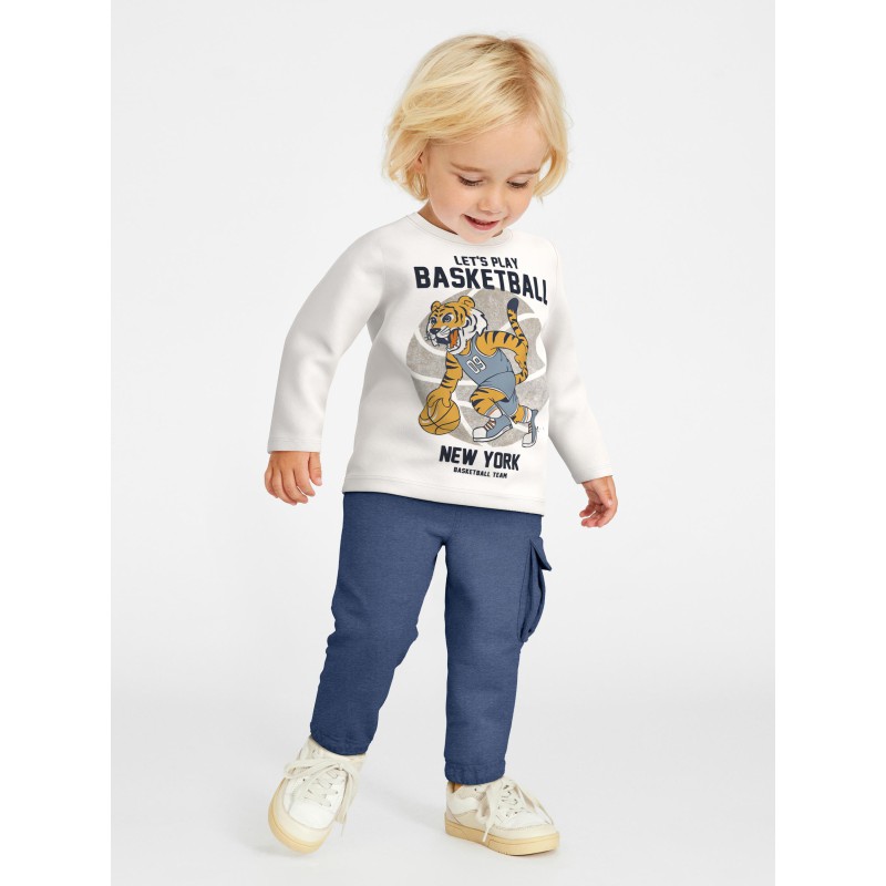 NAME IT Mini Vux Langærmet Top - White Alyssum