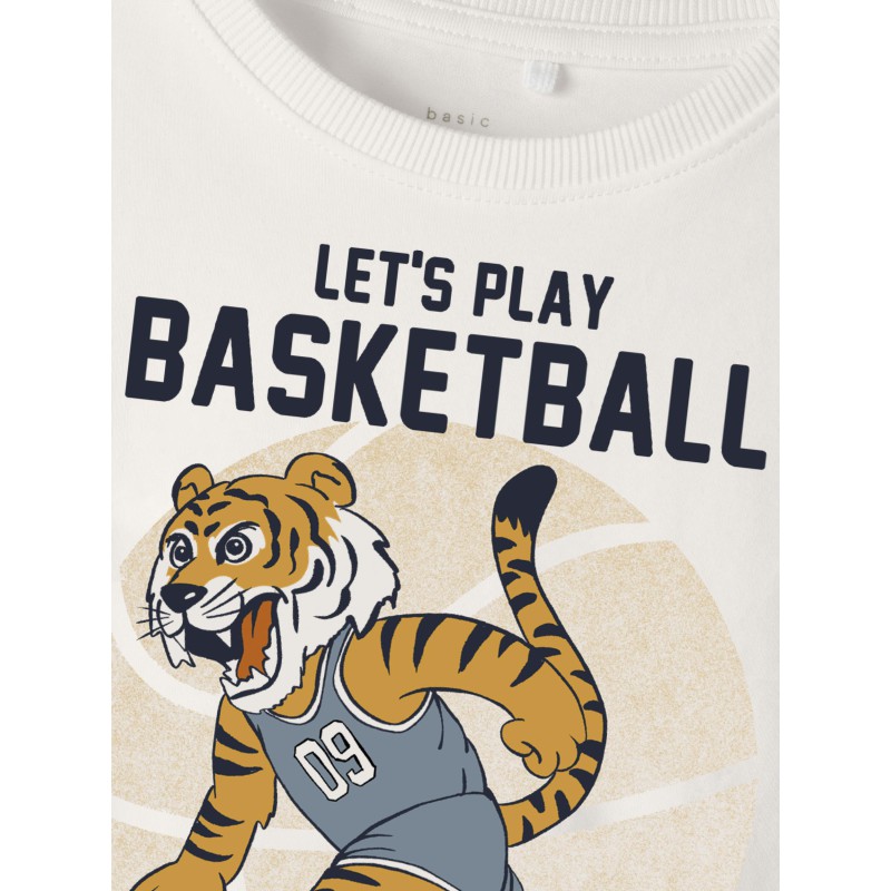 NAME IT Mini Vux Langærmet Top - White Alyssum