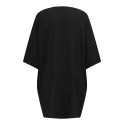 ONLY CARMAKOMA Anjalo 3/4 Zipper Kimono Vævet - Sort