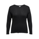 ONLY CARMAKOMA Lisa Langærmet Top Jrs - Sort